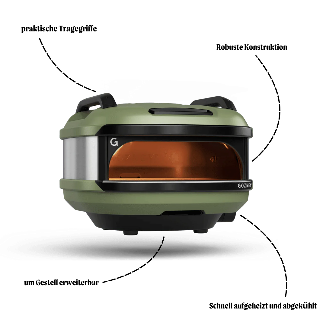 Tread Pizzaofen Olive inkl. Pizzaschneider