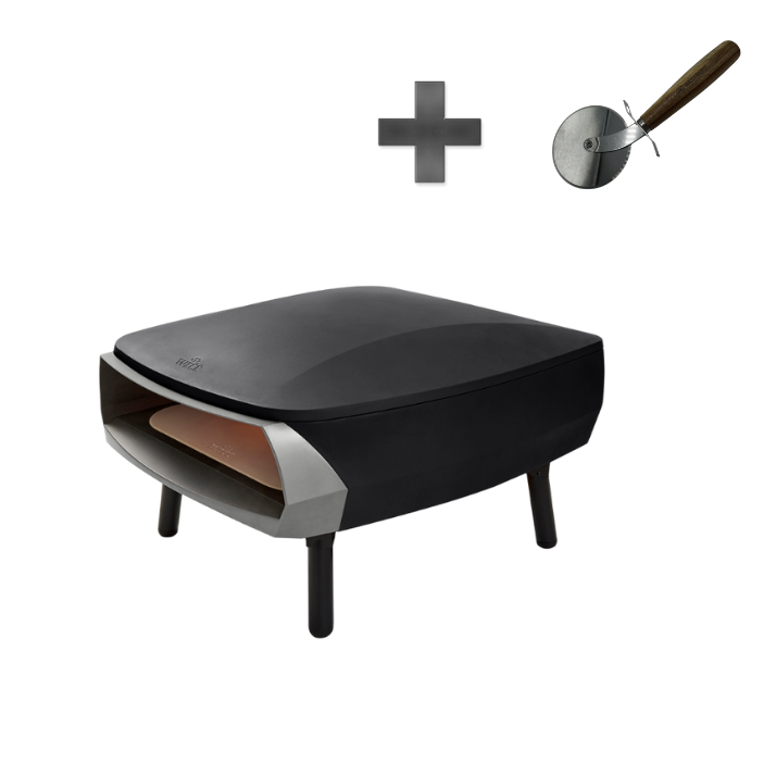 Pizzaofen ETNA FERMO Black inkl. Wiegemesser