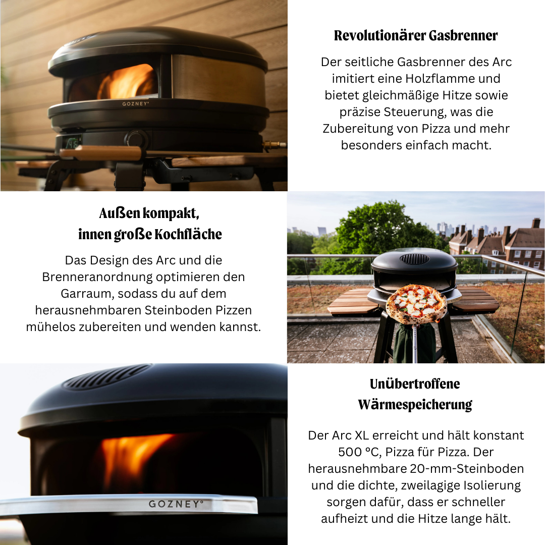 Arc Pizzaofen Gas Off-Black