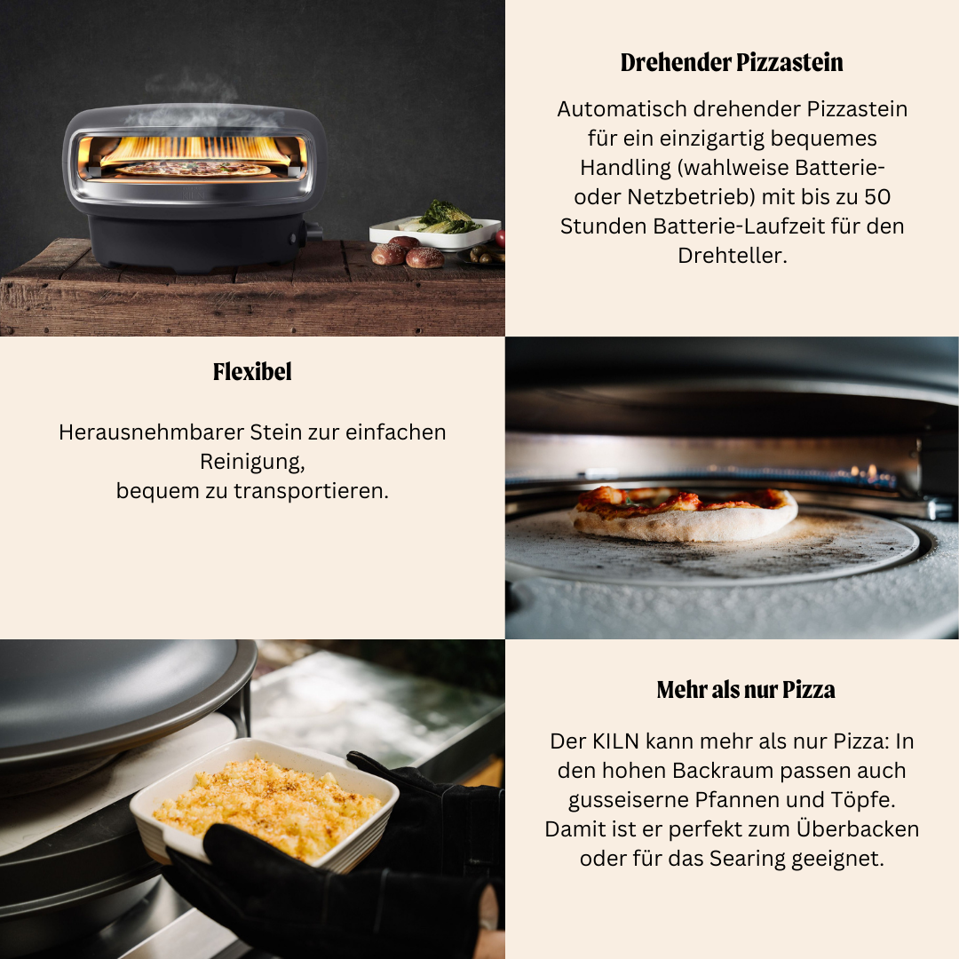 Pizzaofen Everdure KILN 2-Brenner graphite