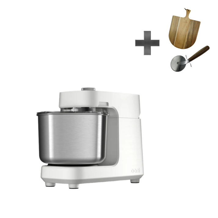 Halo Pro Spiralmixer Polarweiß Bundle inkl. Pizzaschneider und Servierbrett