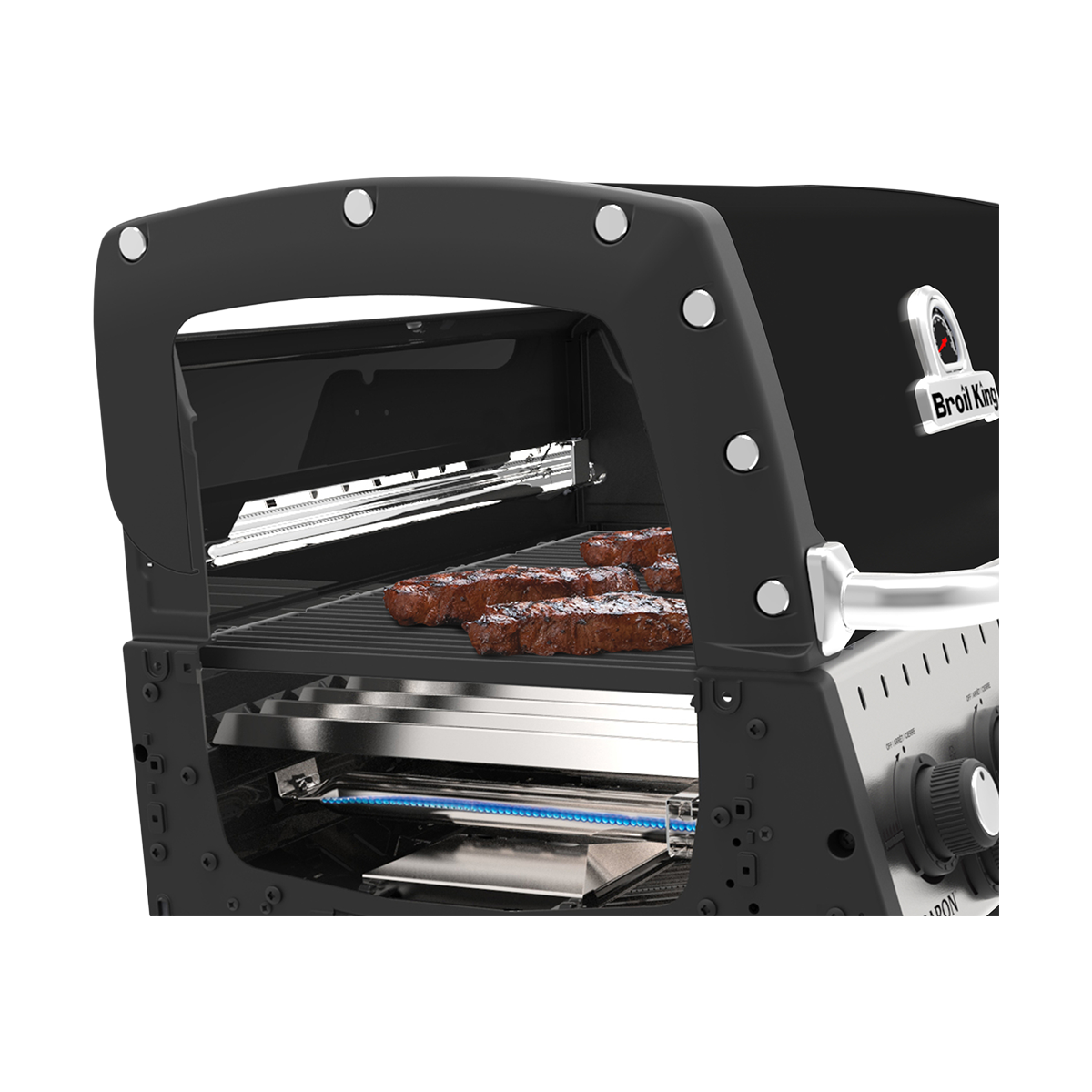 Baron 590 Black Gasgrill inkl. Drehspieß - Modell 2025