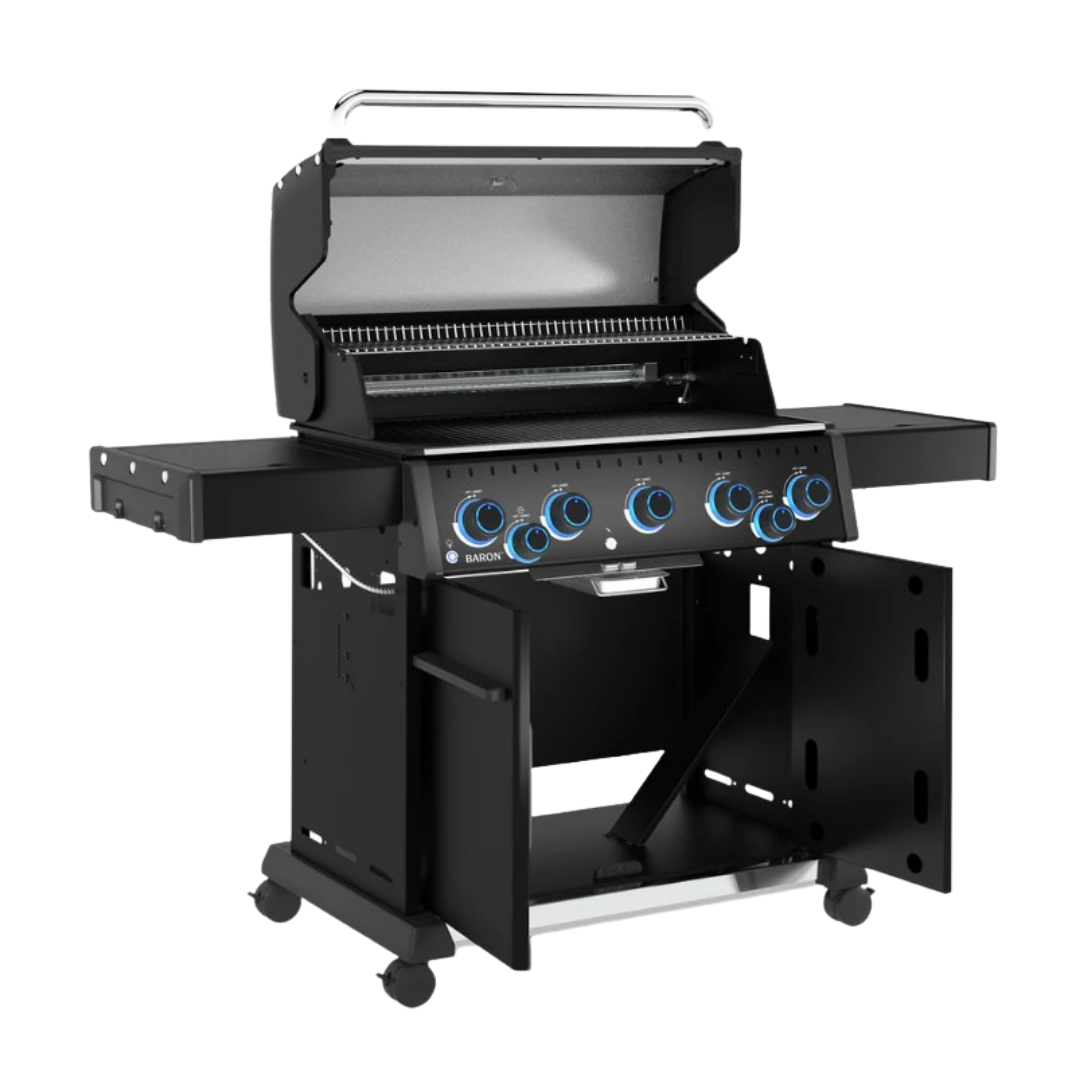 Broil King Baron 590 X Shadow Gasgrill komplett aufgebaut offen