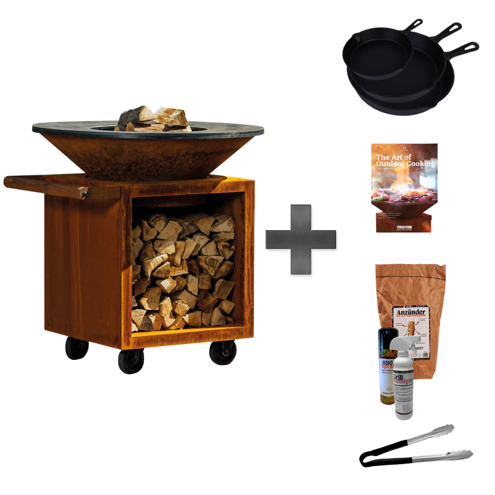 Classic+ Storage Corten 100 PRO Grill Feuerplatte