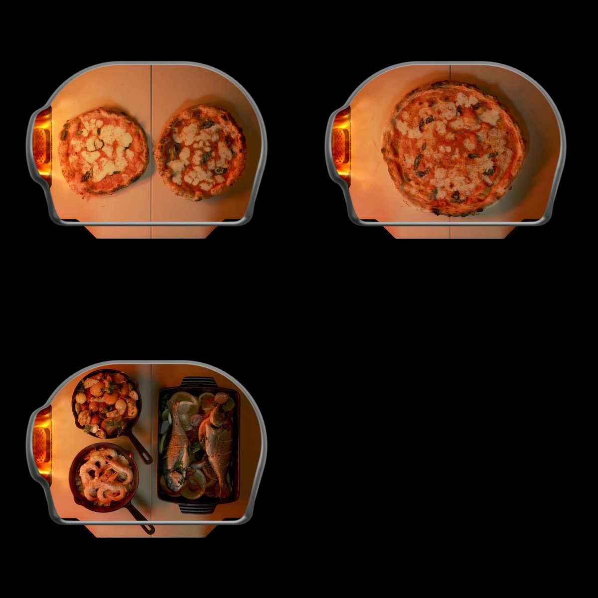 Dome Gen 2.0 Dual Fuel Off-Black Pizzaofen