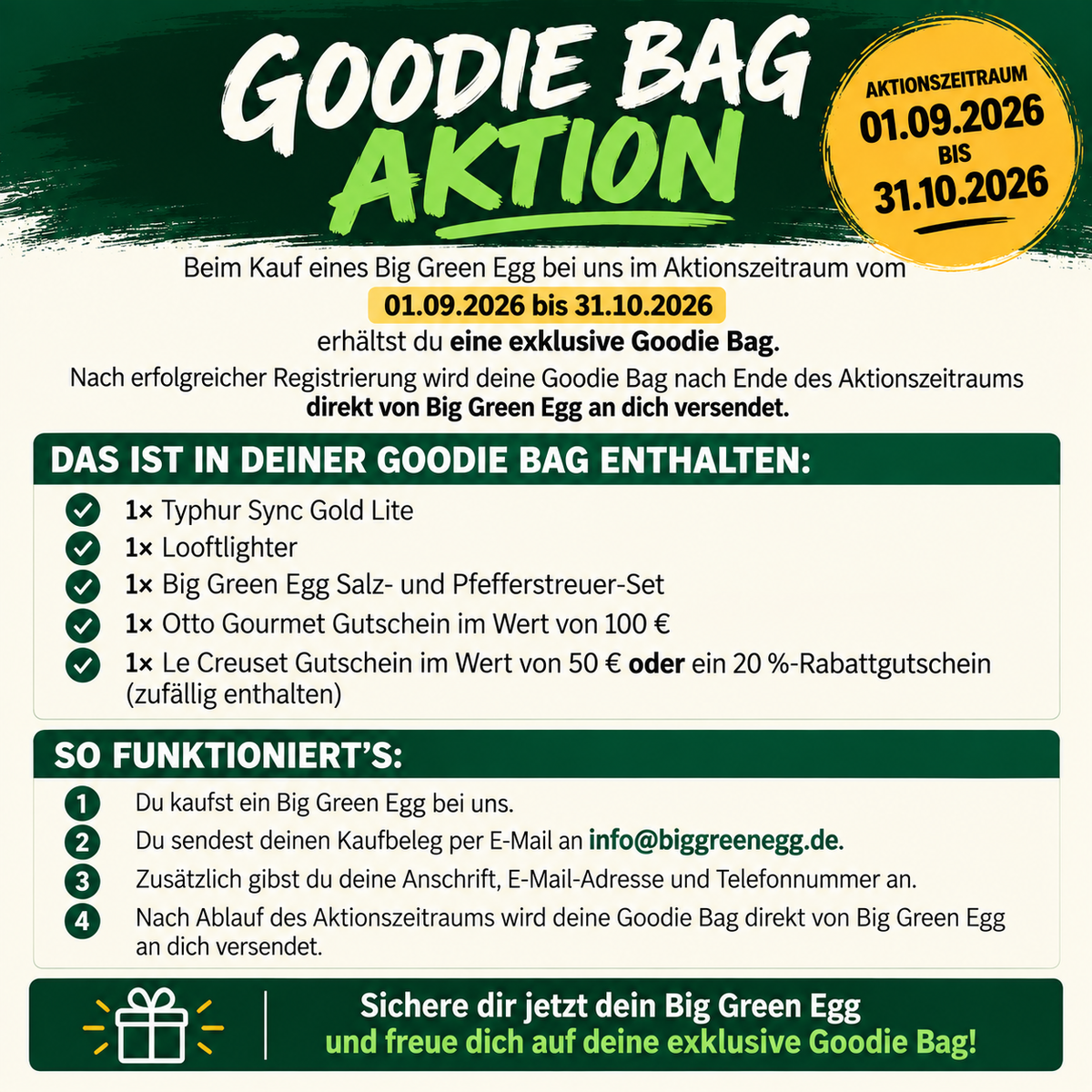 MiniMax inkl.  ConvEGGtor (gratis Goodie-Bag)