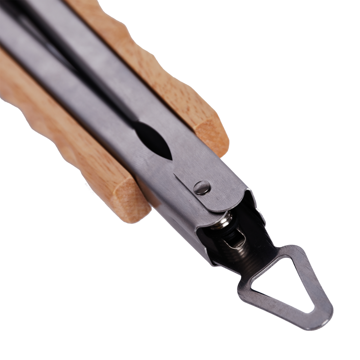Grill- & Bratzange mit Holzgriff (40cm)