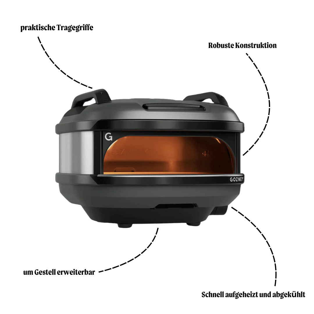 Tread Pizzaofen Black inkl. Pizzaschneider