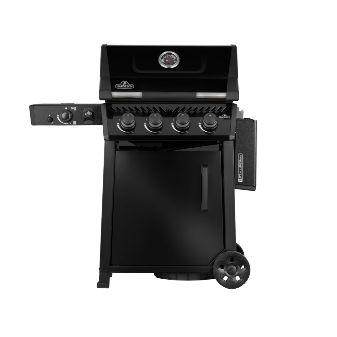 Freestyle™ PRO 425, 4 Hauptbrenner, SIZZLE ZONE™ und Tür, Schwarz
