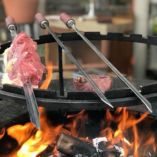 Grillzubehörset für 100cm Feuerplatten inkl. Spieße