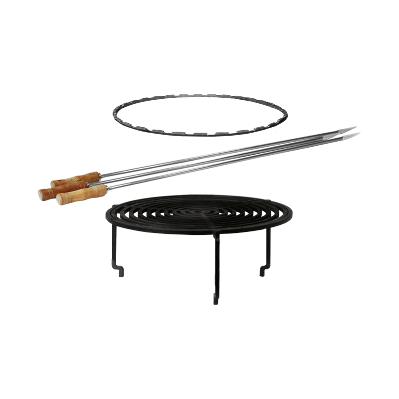 Grillzubehörset für 100cm Feuerplatten inkl. Spieße