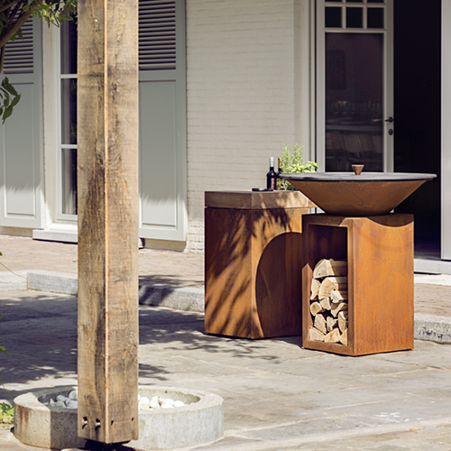 Classic+ Storage Corten 100 Grill Feuerplatte