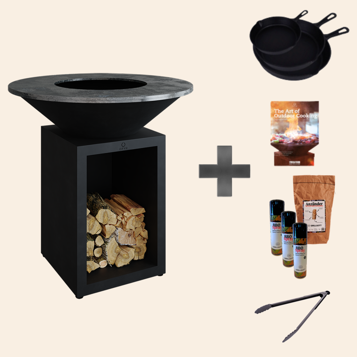 Classic+ Black 100 Grill Feuerplatte