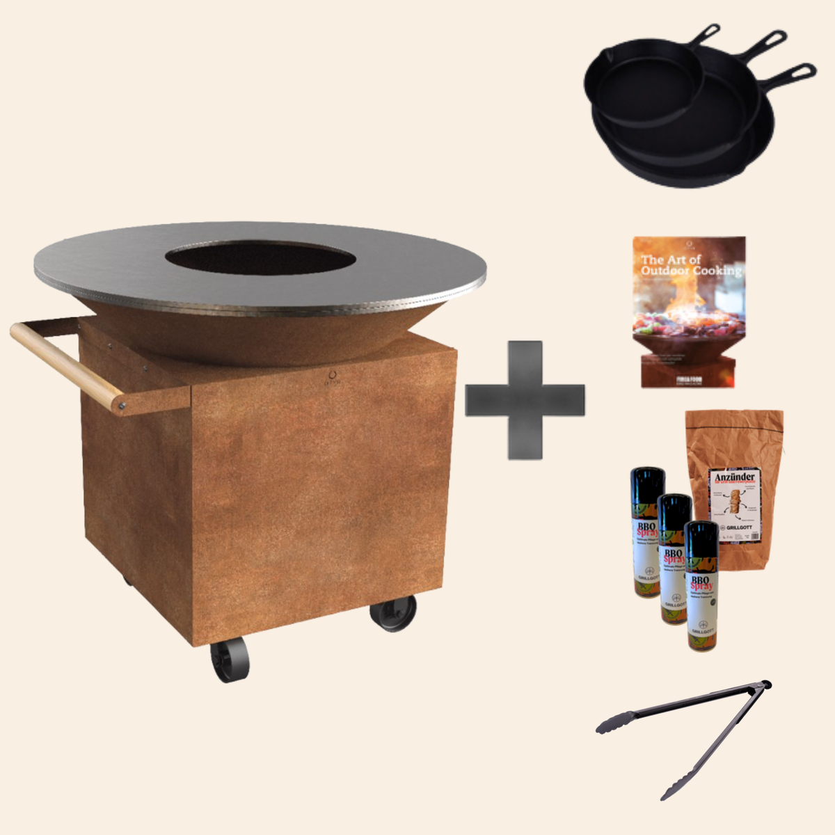 Ofyr Classic Corten 120 PRO+ Feuerplatte