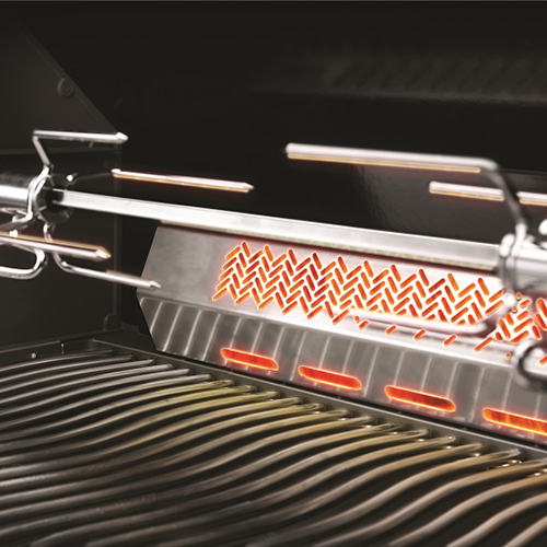 Prestige PRO 825, Edelstahl Gasgrill inkl. Drehspieß + Garraumbeleuchtung