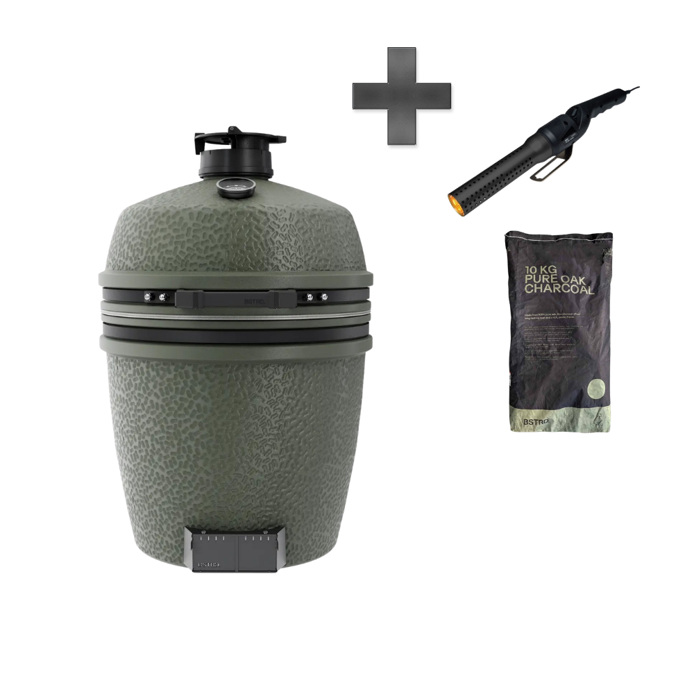 PRO Large Solo Alpine Green Kamadogrill Starterbundle