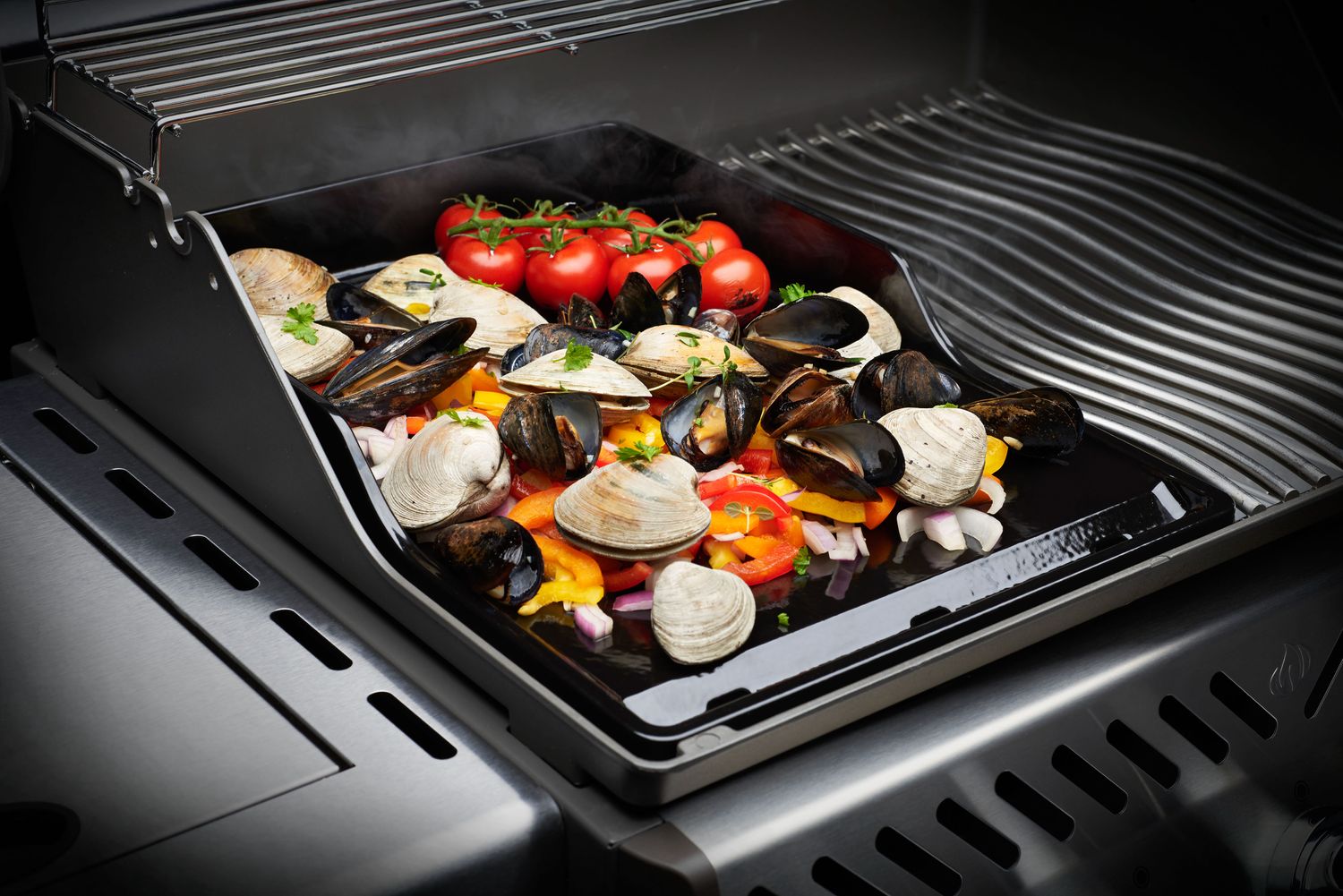 Plancha Gusseisen porzellanemailliert, 30 x 45,5 cm - passend ab Rogue 425 (auch XT und SE)