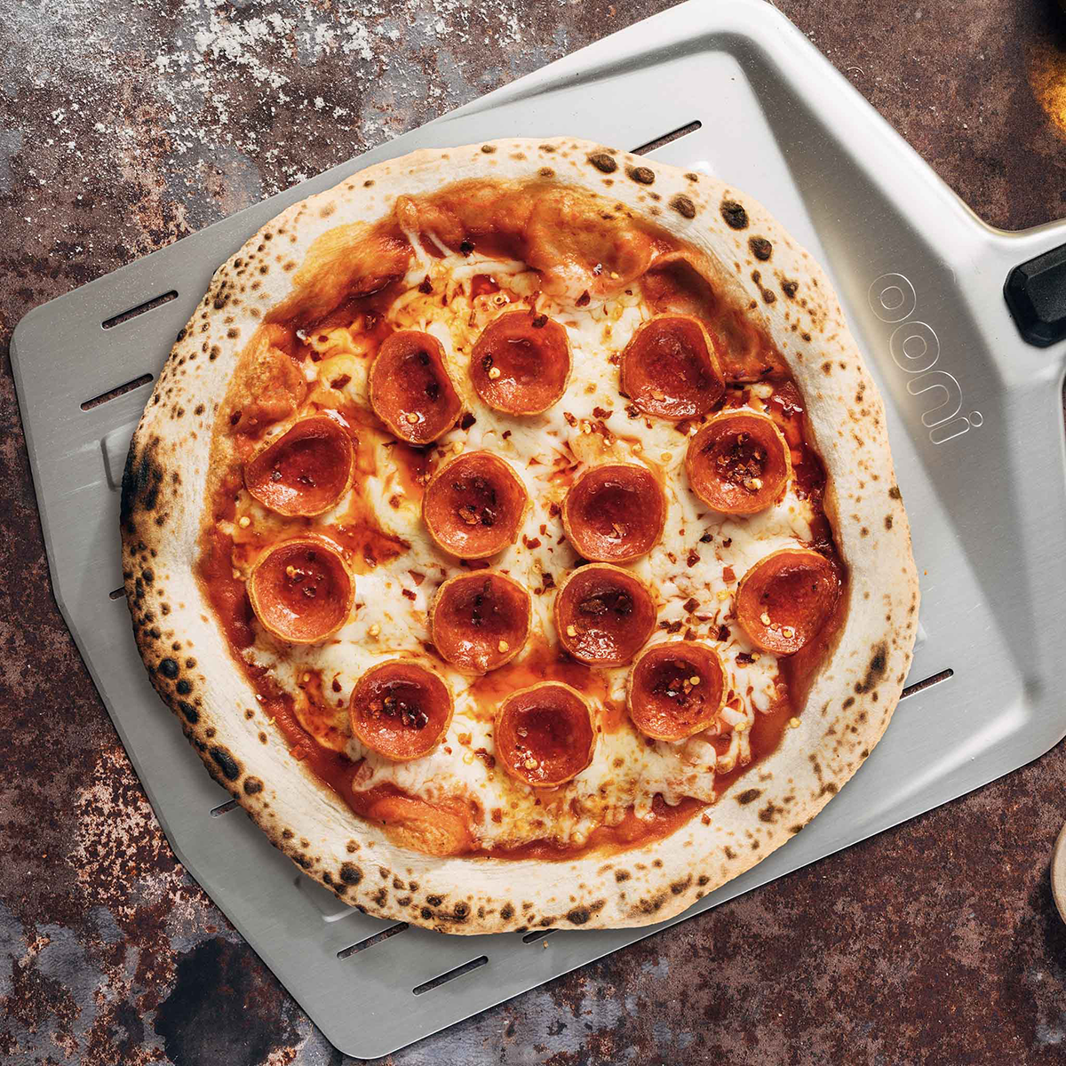 Pizzaschieber perforiert, 35cm