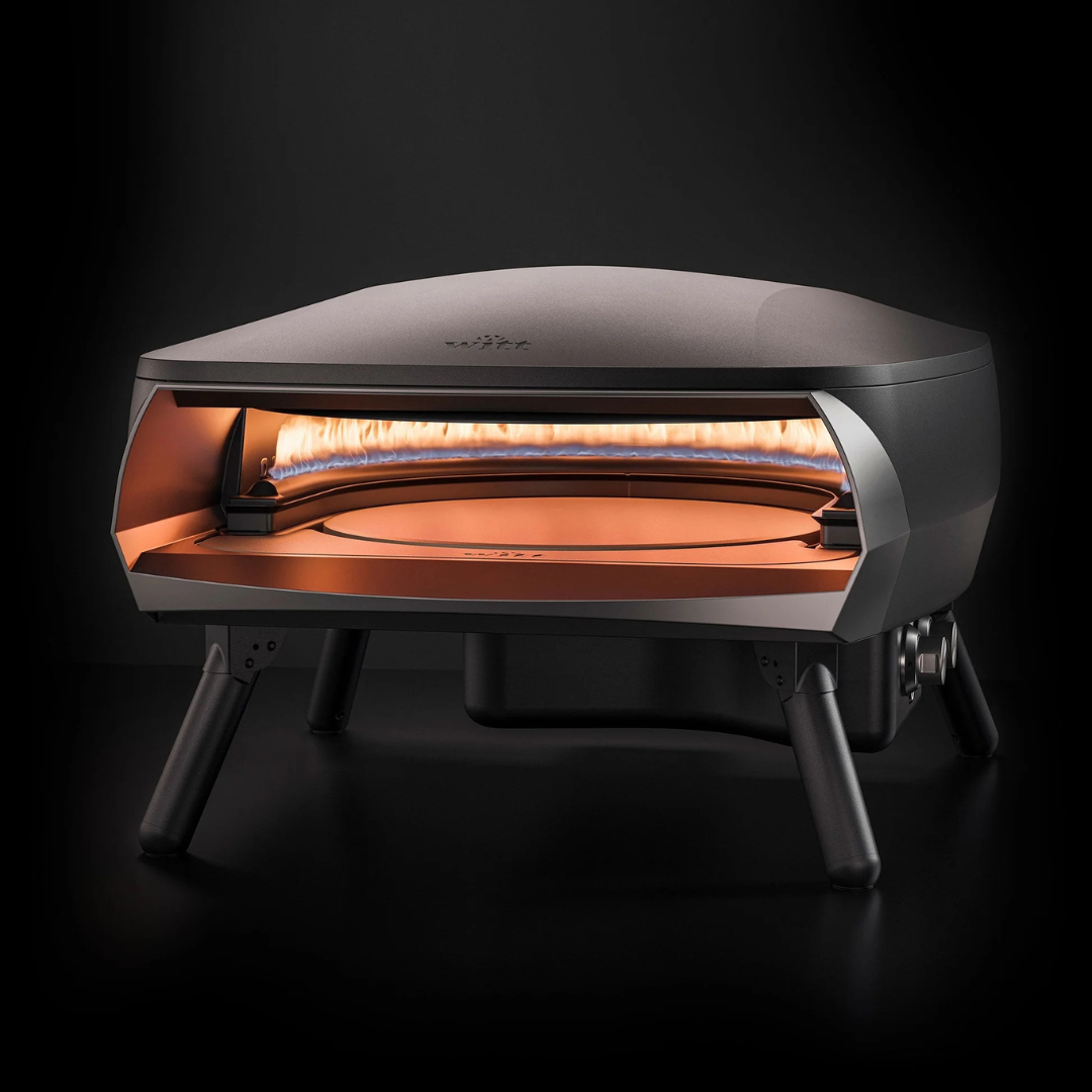 Pizzaofen ETNA ROTANTE Grey inkl. Wiegemesser