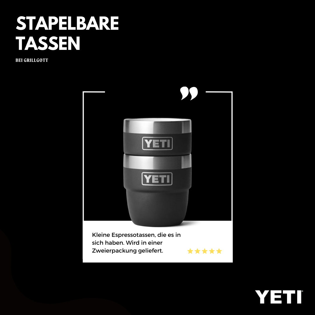 Stapelbare Tassen 2er 118ml 4oz Black