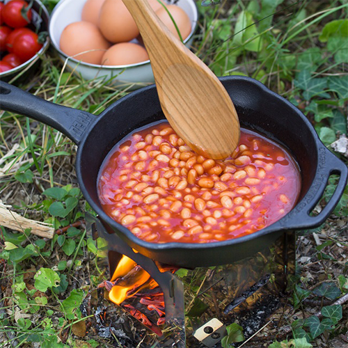 Grill-Feuerpfanne gp35 mit Stiel