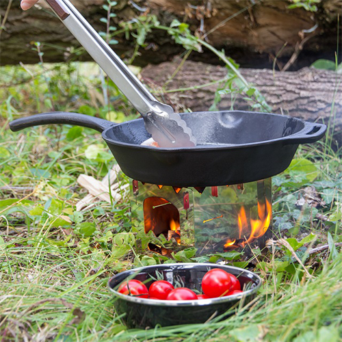 Grill-Feuerpfanne gp35 mit Stiel