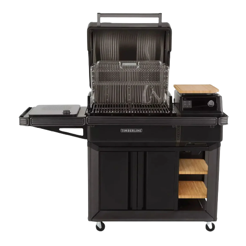 Timberline Pelletgrill inkl. WiFire, Induktionskochfeld, Meater Probes & Zubehörbundle